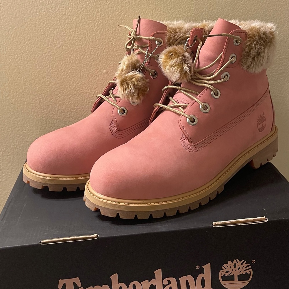 Timberland Premium Waterproof  Boot  Pink  A1TU6K28 Sz 7